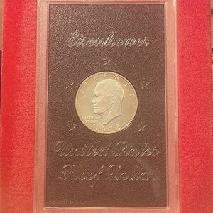 1972-S U.S. Proof  Dollar "Ike" $1 - 40% Silver in Brown Box - US #205151019117